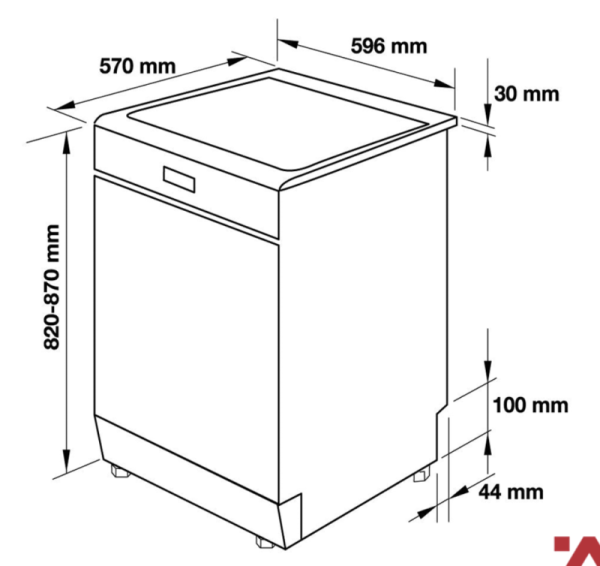 MÁY RỬA CHÉN ĐỘC LẬP HAFELE HDW F60C